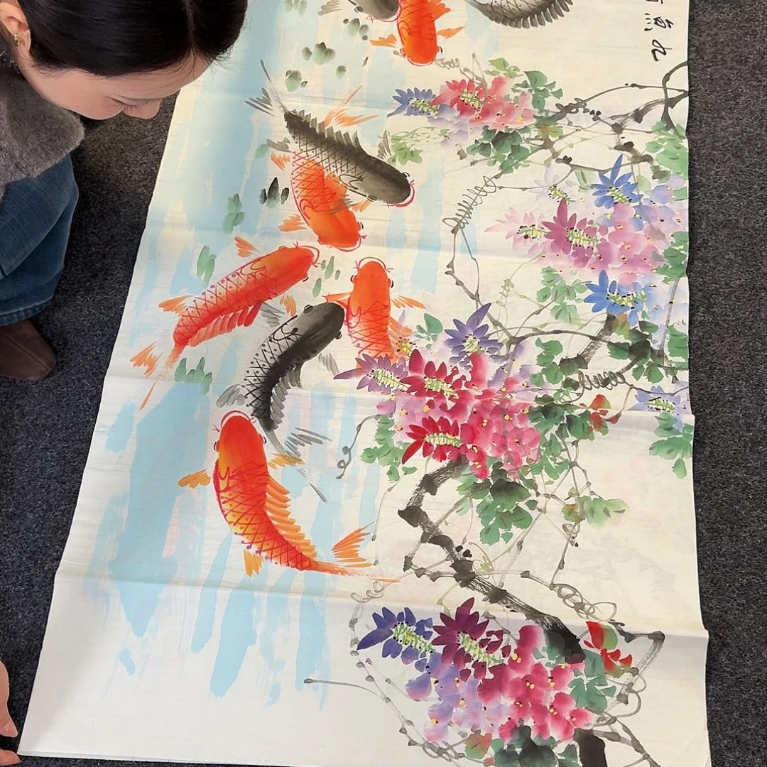 纯手绘国画作品好四尺