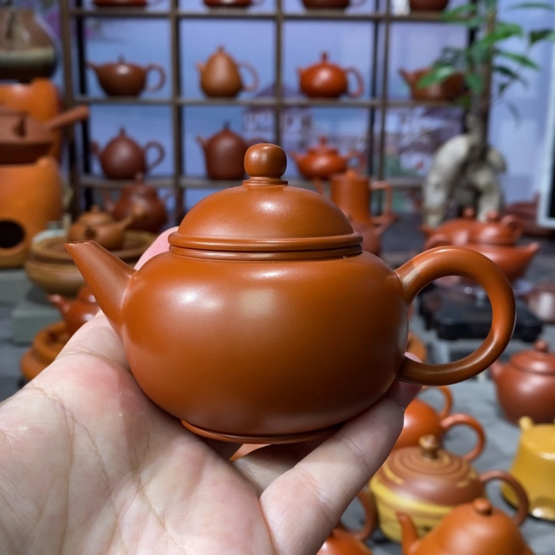 茶壶朱泥吴炫杰朱泥水平壶100c