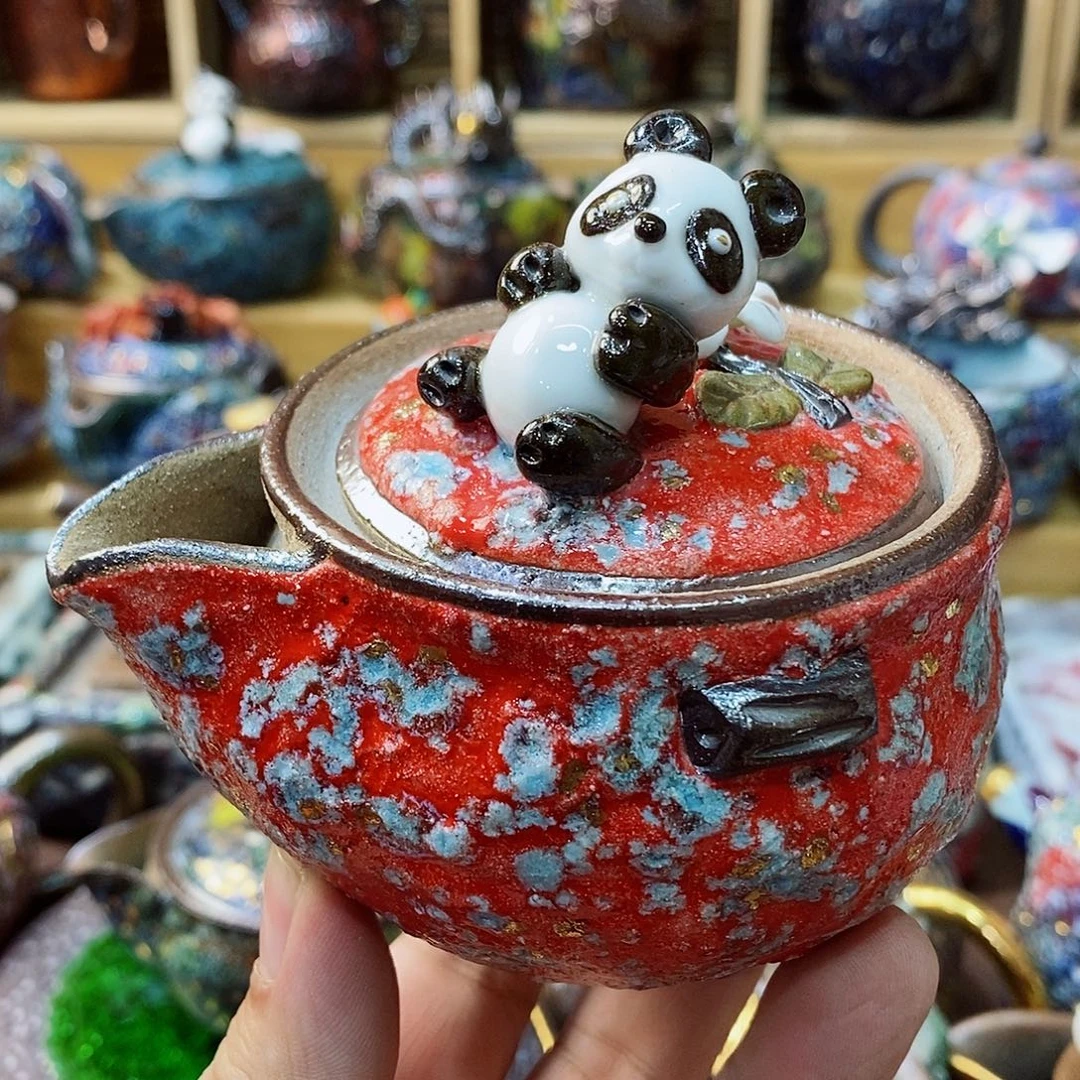 粗陶志野柴烧茶器