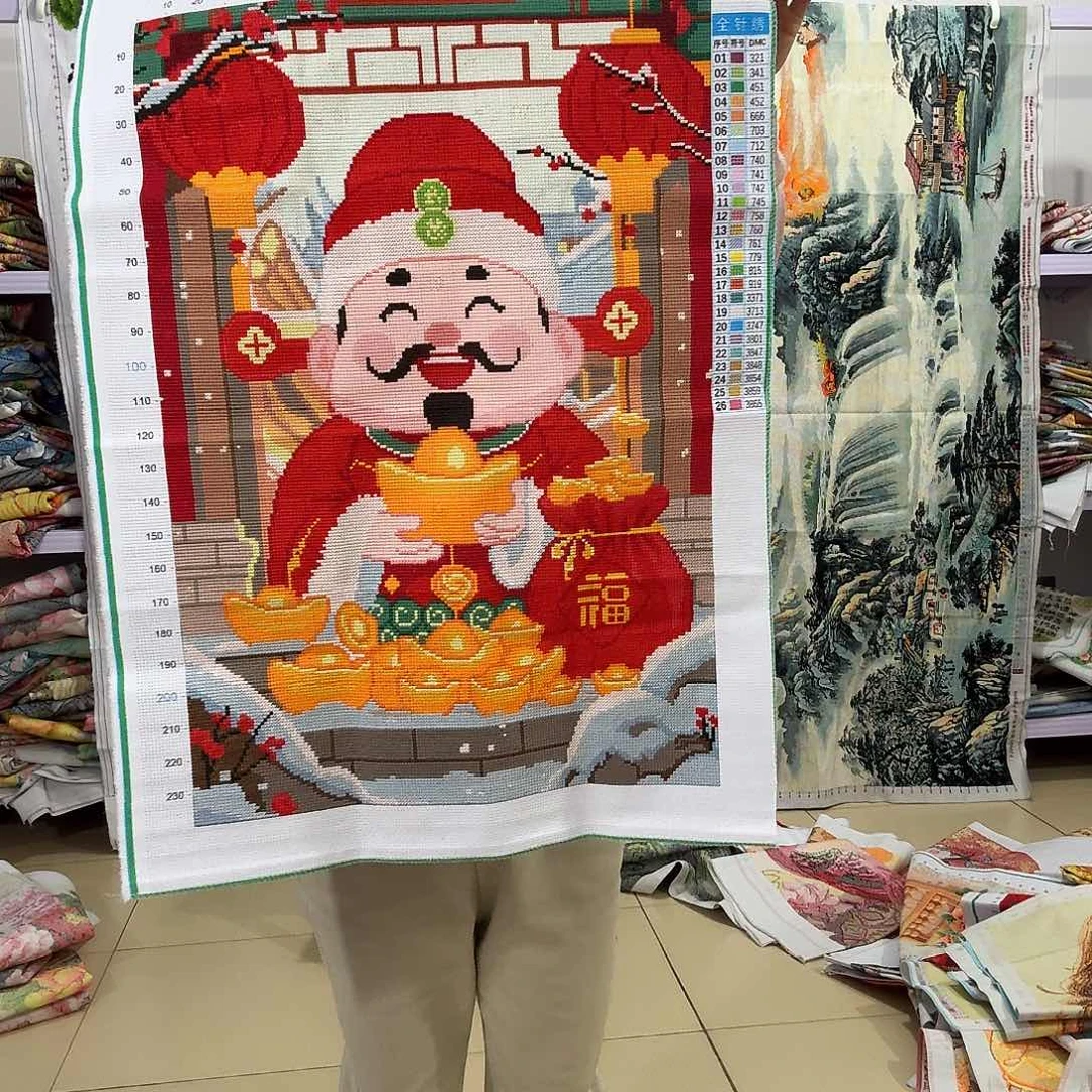 棉十字绣成品出售