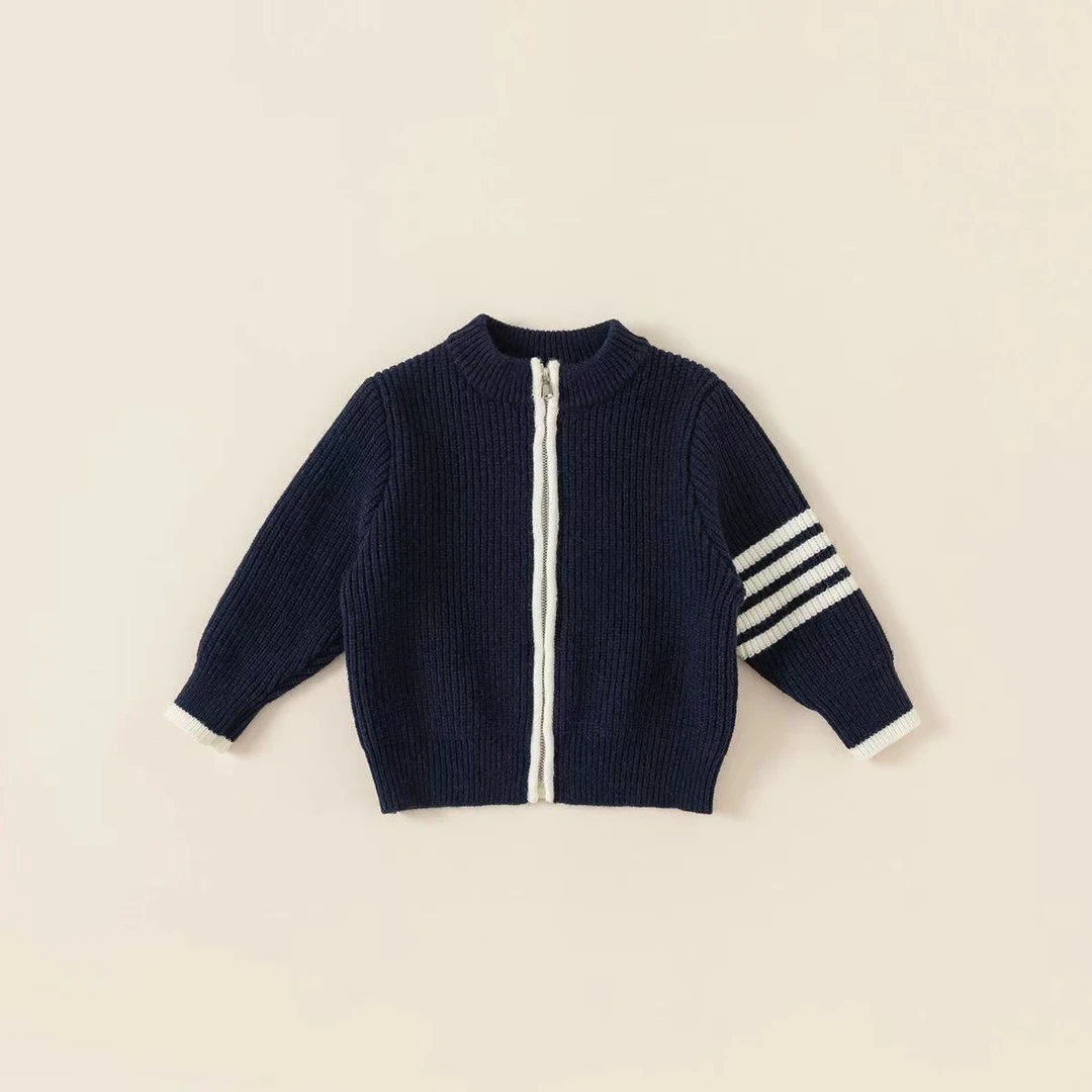 冬款高品质断码拉链毛衣开衫休闲宝宝韩版男童