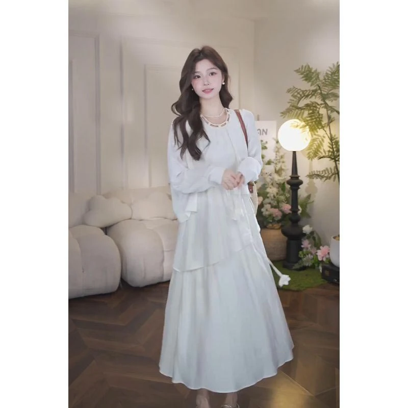 2025年春夏新款高级感连衣裙女气质设计感时尚个性百搭高级感长裙