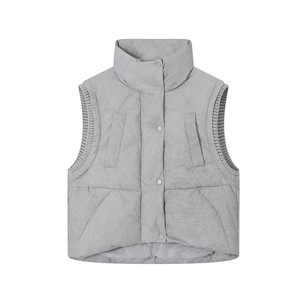 【F·J】时尚慵懒风加厚洋气鹅绒马甲女冬季外穿保暖SBLZS026