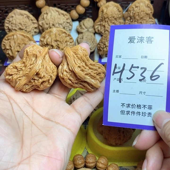 把件桃核42虎头小鸟……