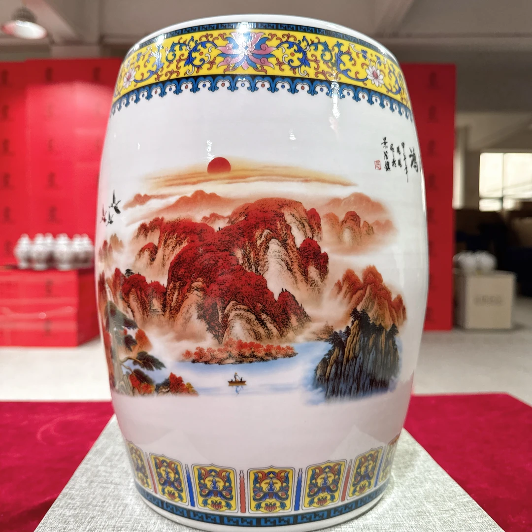 【袁氏瓷业】鸿运当头米缸20斤装