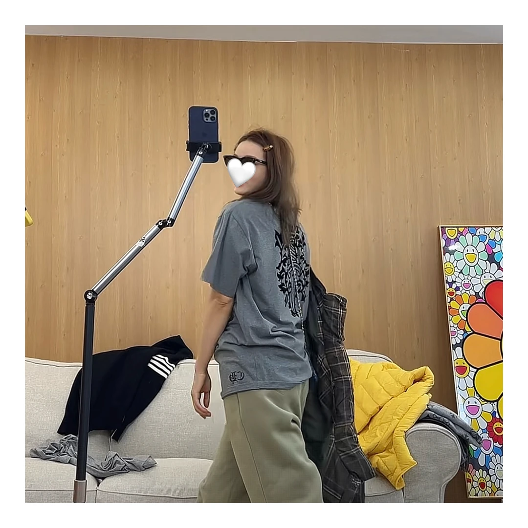 灰色大版oversize短袖