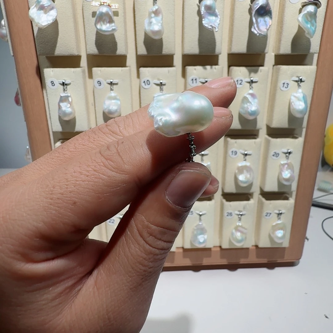 颈饰合金淡水珍珠