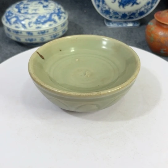 历***客一个全手工龙泉碗