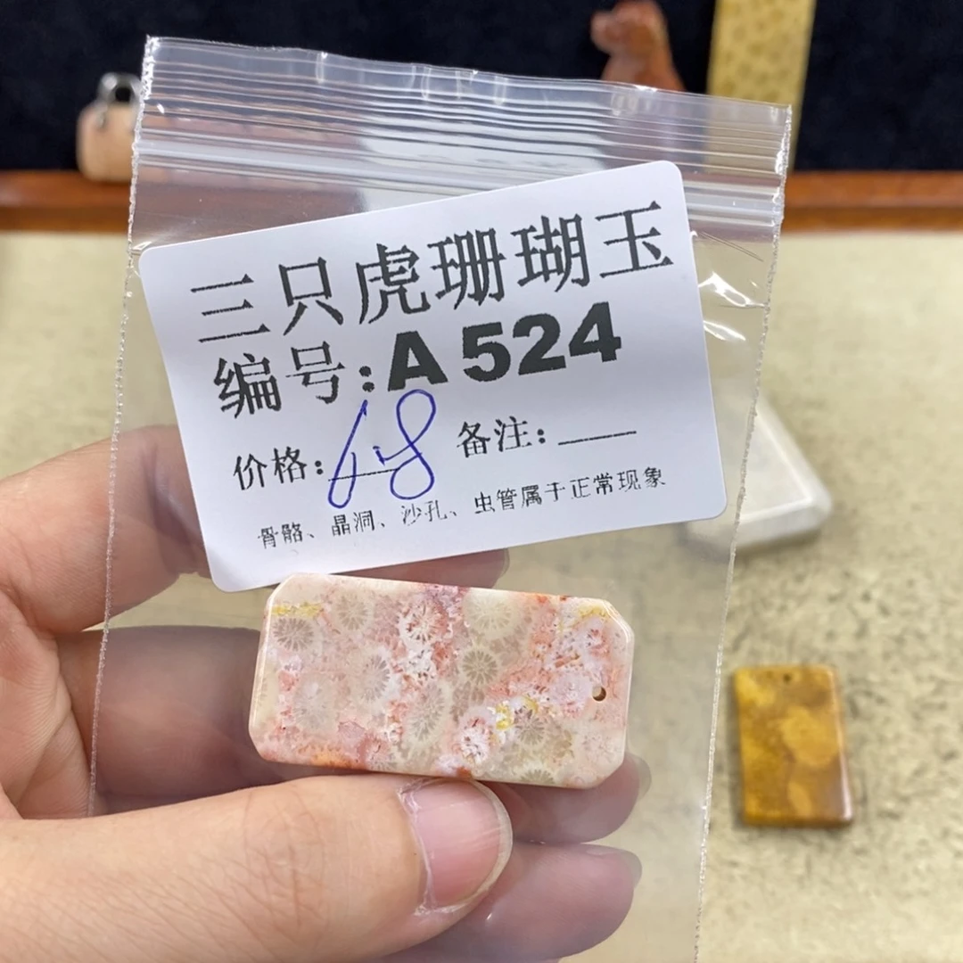 硅化珊瑚（珊瑚玉）1未镶嵌?
