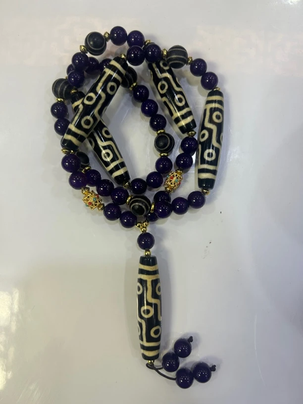 德石福珠宝，九Y老玛瑙项链