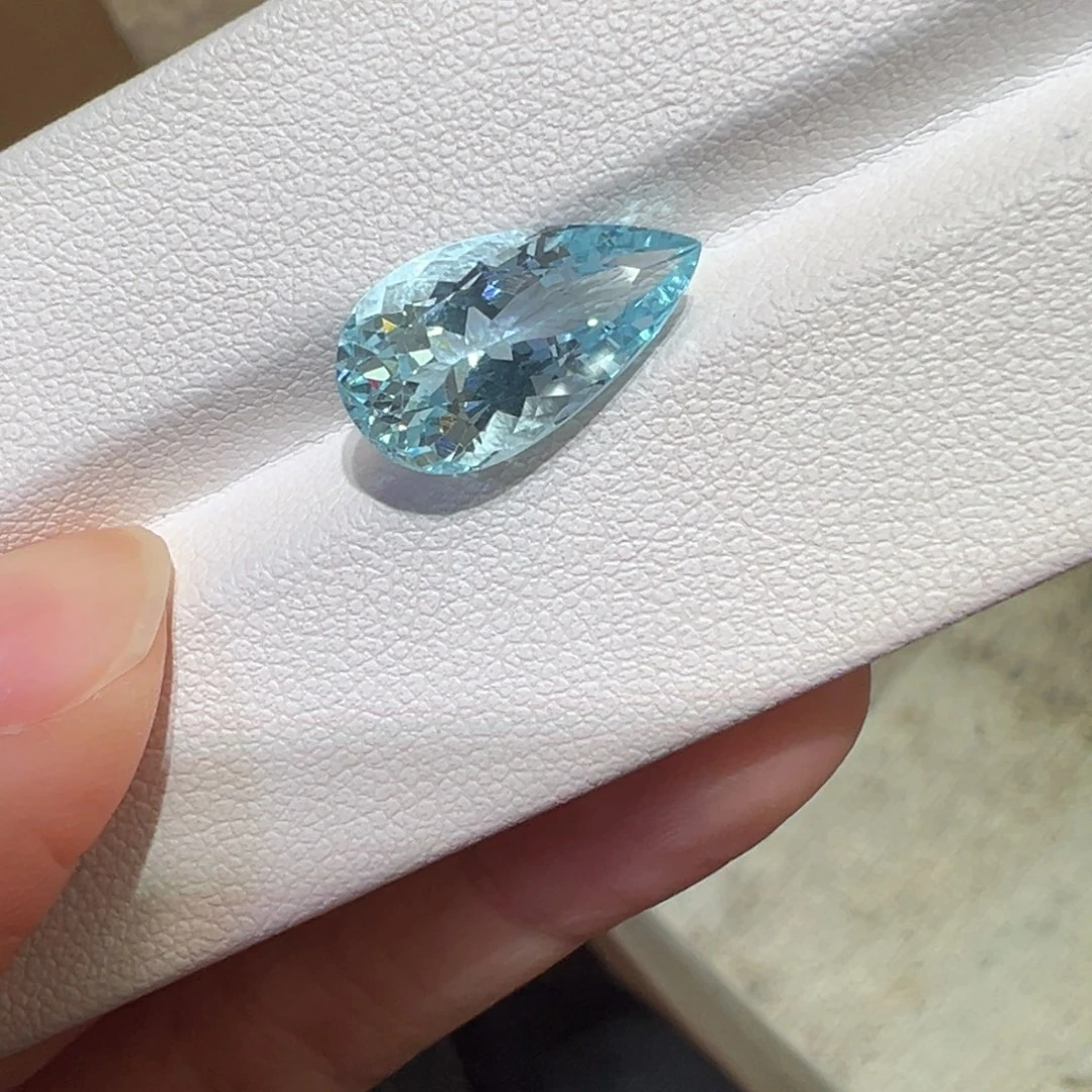 海蓝宝石裸石5.18ct圣玛利亚