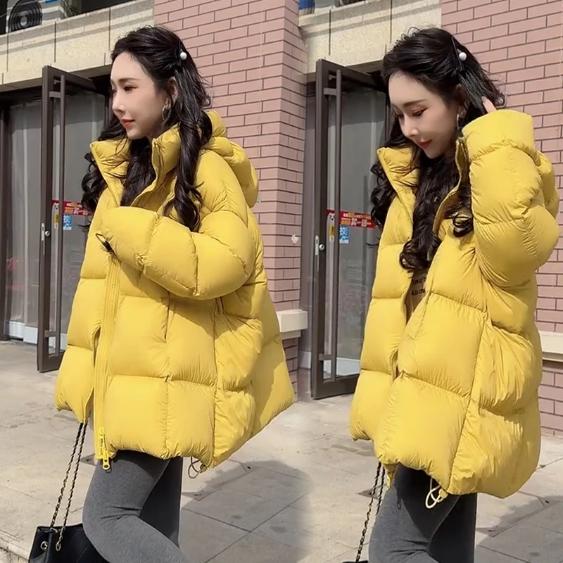 2025秋冬新款时尚显瘦气质网红高档洋气女高级百搭宽松大码棉服潮