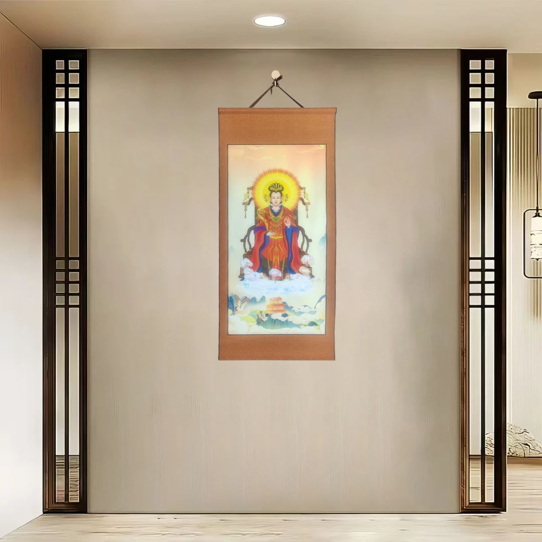 {40-527王母}净尺寸40x85cm现代简约挂轴装饰画办公室家居装