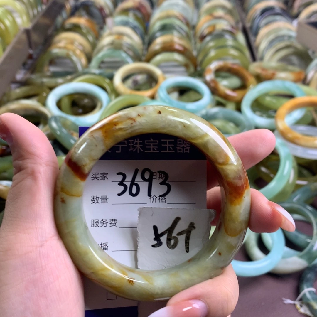 蛇纹石玉未镶嵌手镯3693