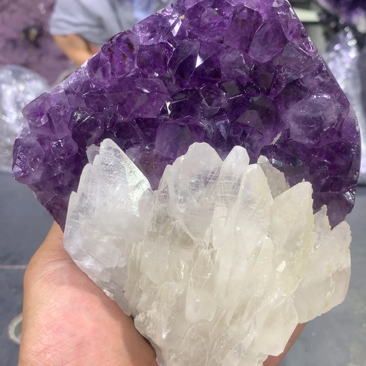 ****满紫晶珠宝半成品未镶嵌296