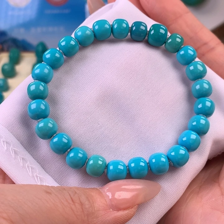 绿松石未镶嵌珠宝奇石7.8mm