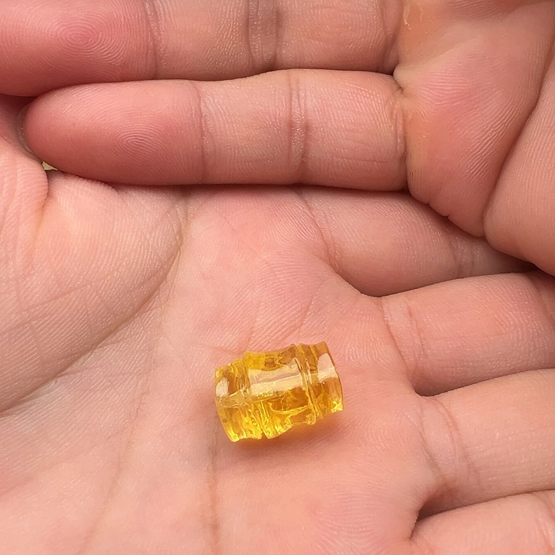 金珀颈饰未镶嵌金珀竹节提溜吊坠