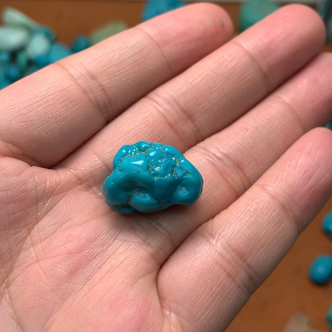 绿松石珠宝奇石未镶嵌F****田