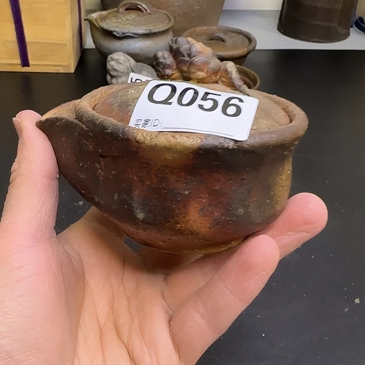 备前烧作品备安东阳光宝瓶盖子伤