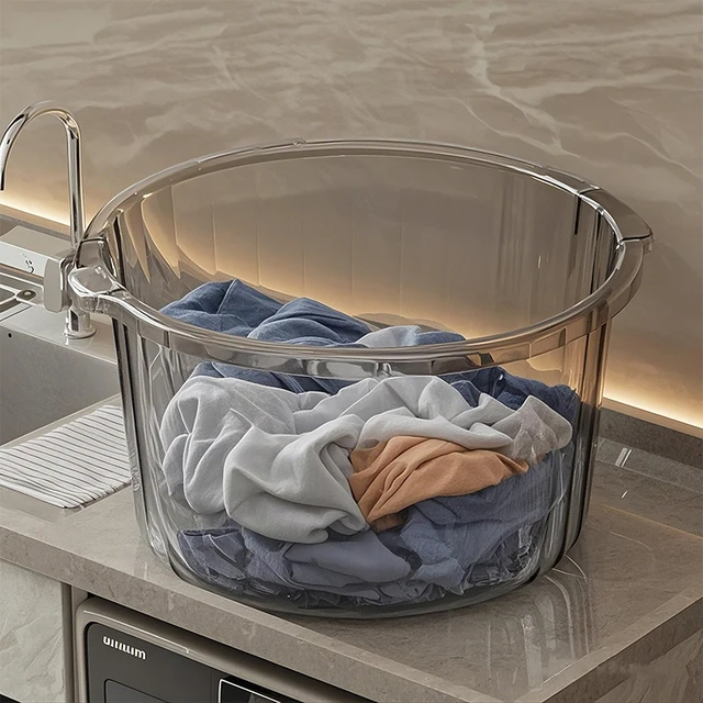 洗衣盆带搓衣板大容量加厚加深家用多功能洗衣桶洗衣服大盆塑料盆