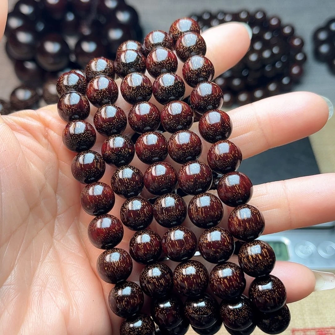 檀香紫檀（小叶紫檀）1.0 108颗 爆星