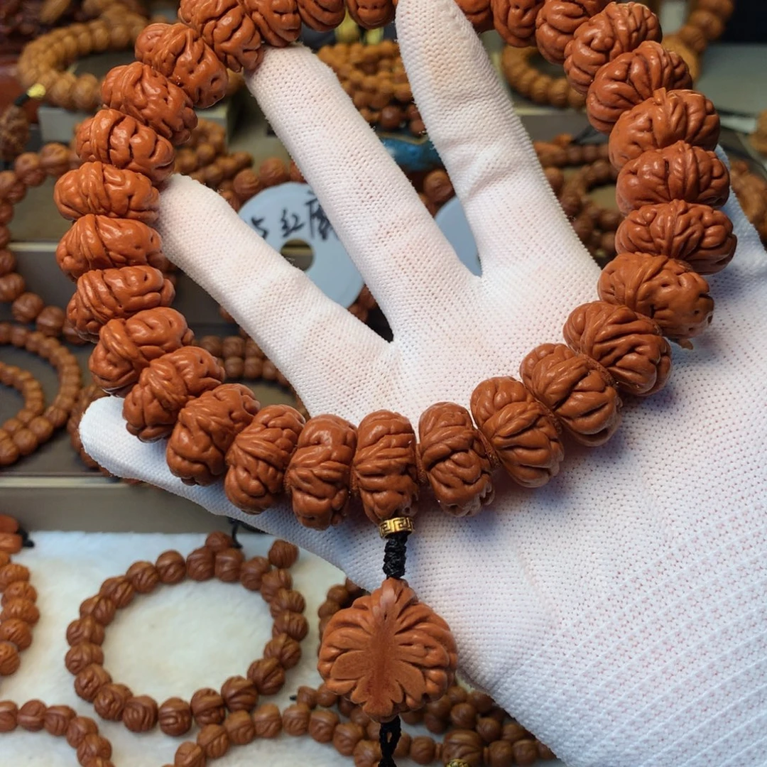 离***谱手串桃核秦岭龙纹