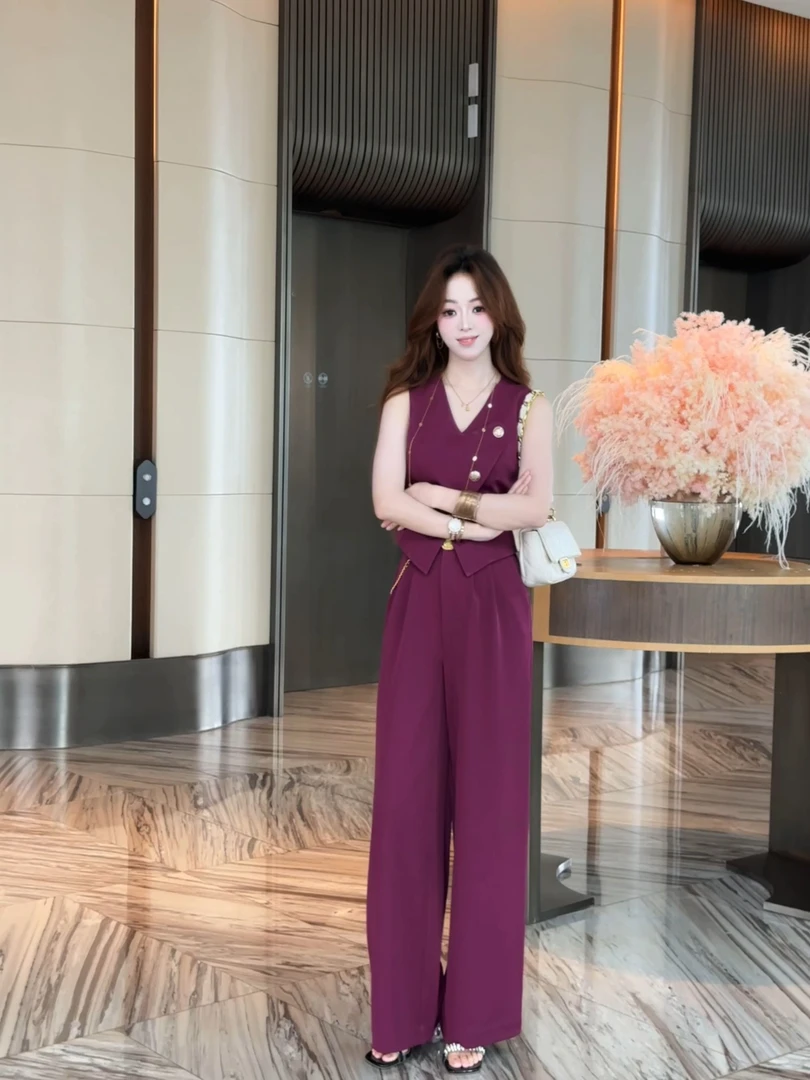 冉冉定制●【优雅弧度】两件套上衣 裤子预LUX5TZ3519