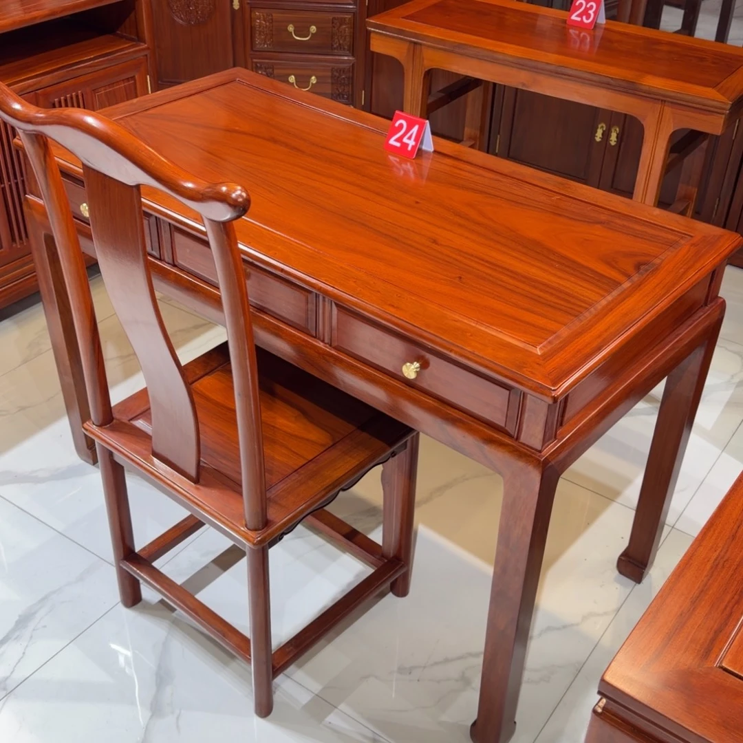 花梨木类成套家具刚果花梨118✖️58高78一桌一椅