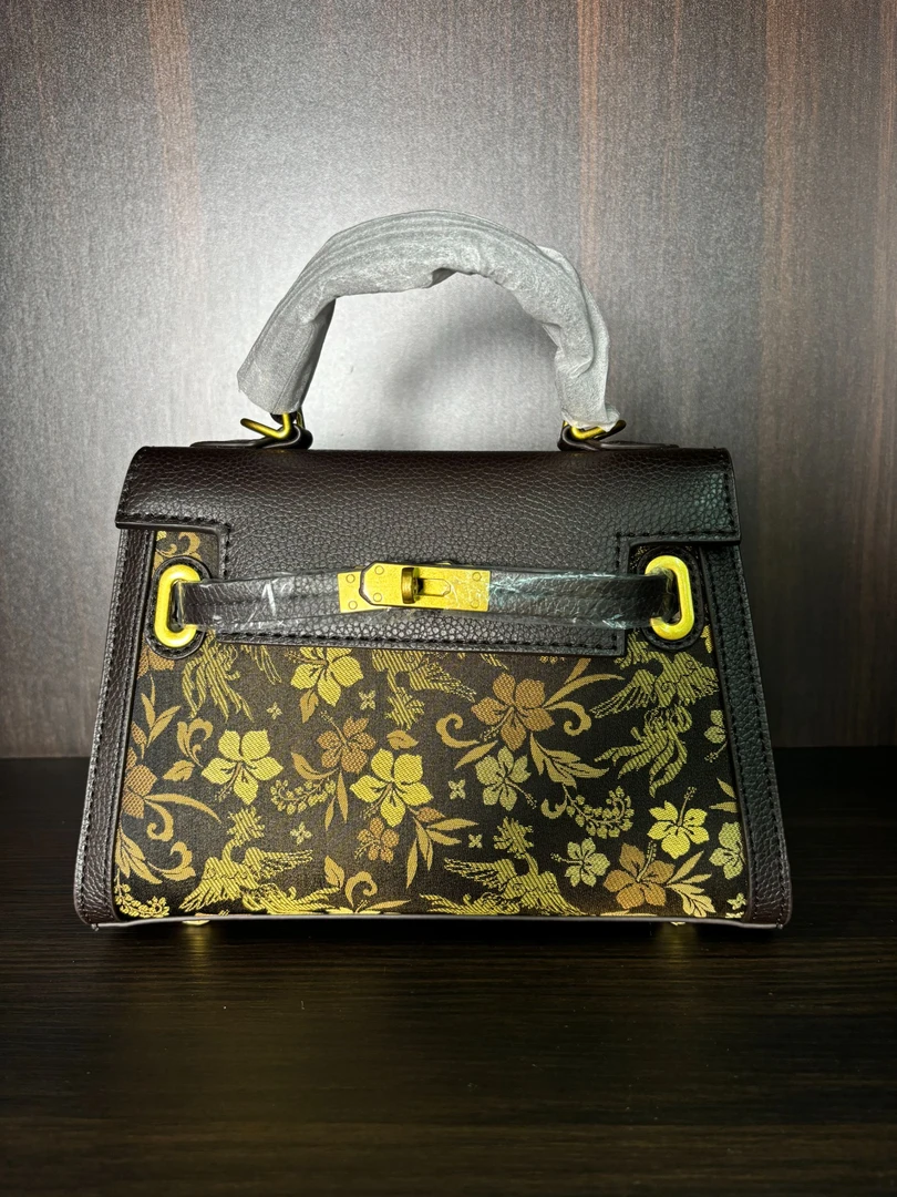 新中式包包气质轻奢时尚百搭女士黑色单肩肩包手提包包小众243