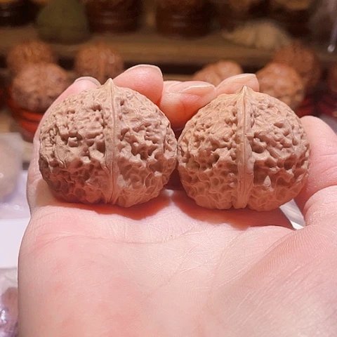 把件文玩核桃肉丸子带彩39