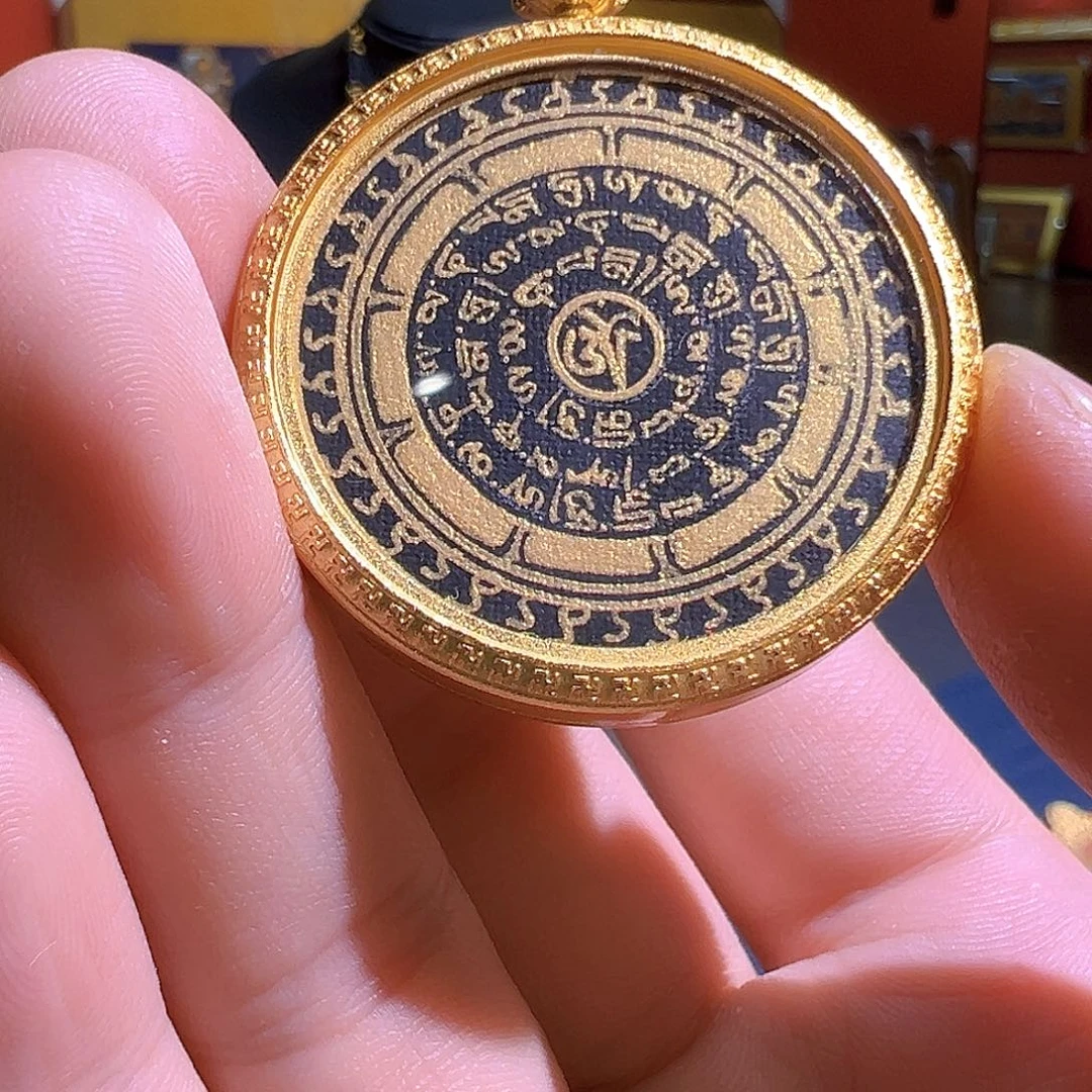 吊坠尼泊尔手绘六字真言