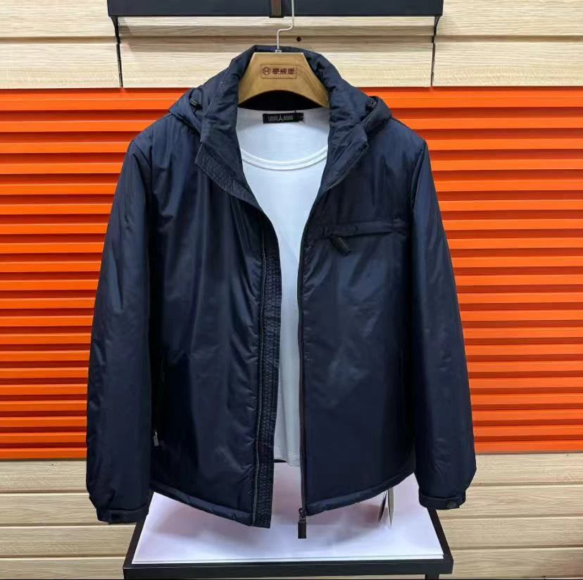 收口袖男常规款保暖连帽保暖衣速干免烫长袖男士夹克款休闲外套