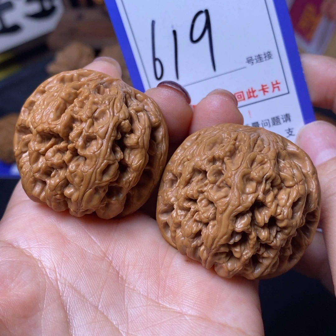 文玩核桃把件42粗筋619