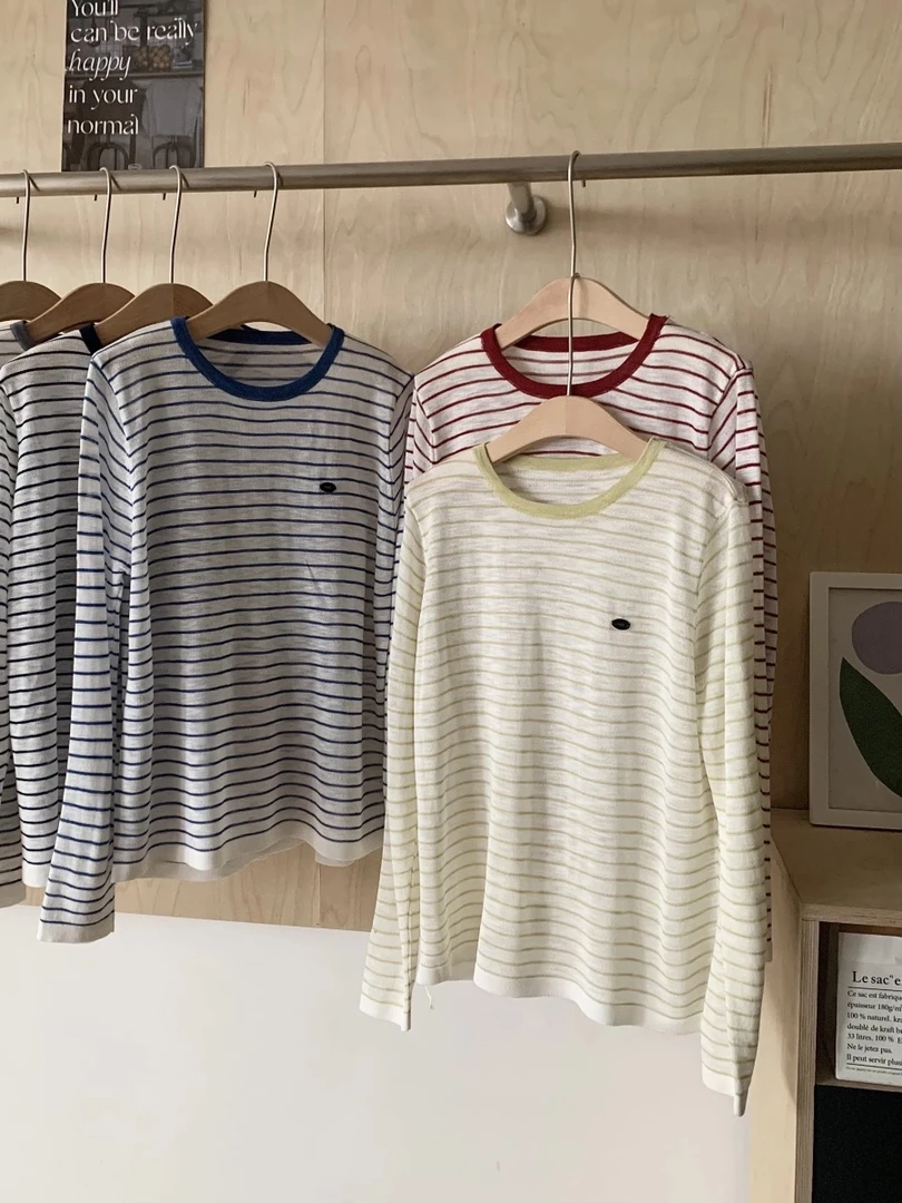 立体刺绣条纹防晒8122