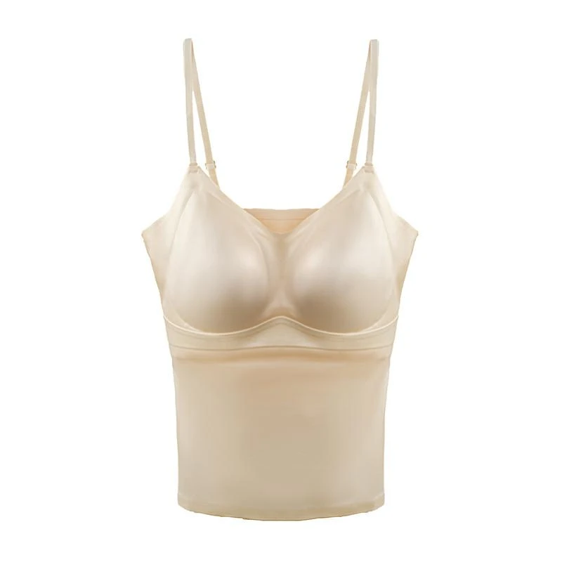 【ZM纵美】时尚外穿修身简约显瘦丝滑缎面无痕美背23148