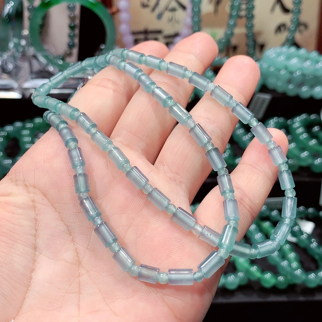 翡翠未镶嵌手链卡4.7