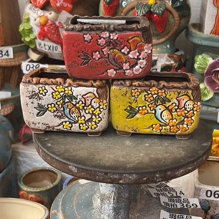 粗陶材质多肉花盆