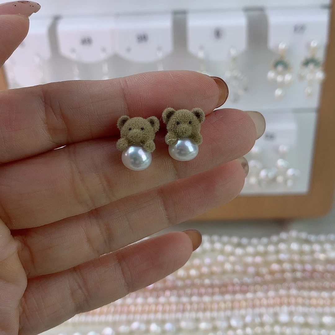 未镶嵌耳饰淡水珍珠