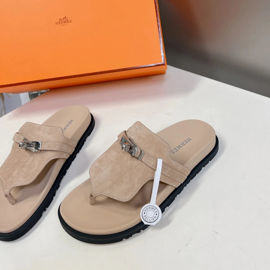 未使用 Hermes/爱马仕 爱马仕沙米色夹脚kelly37