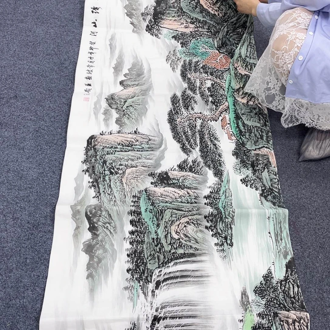 国画作品小姐姐放漏…