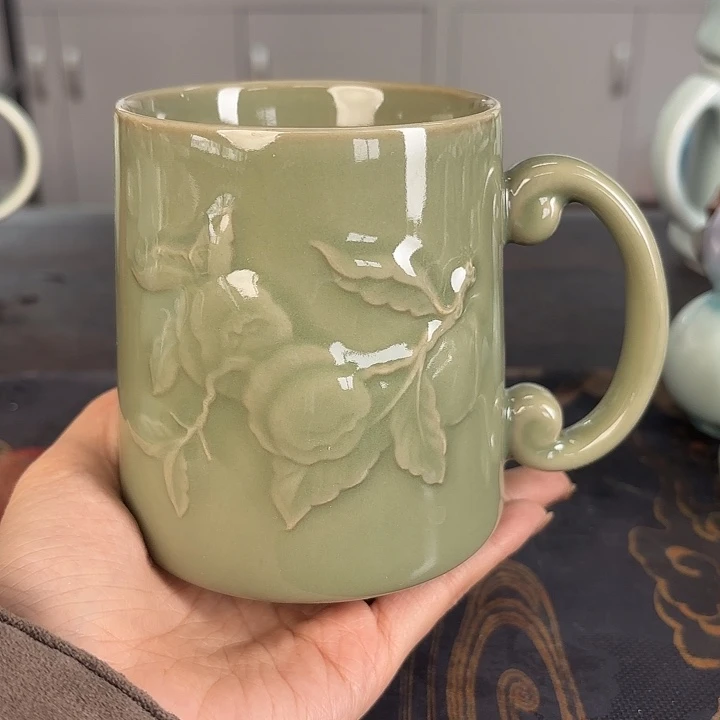 龙泉云间青瓷小米茶器