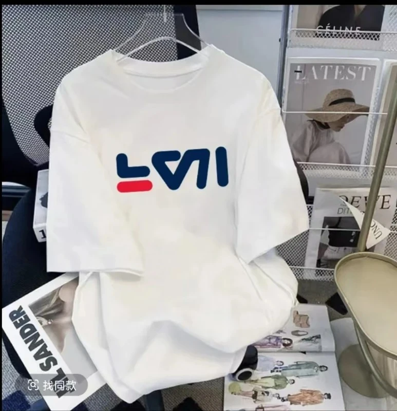 【一折清仓】夏季短袖男女同款情侣半袖休闲透气圆领潮流印花薄款