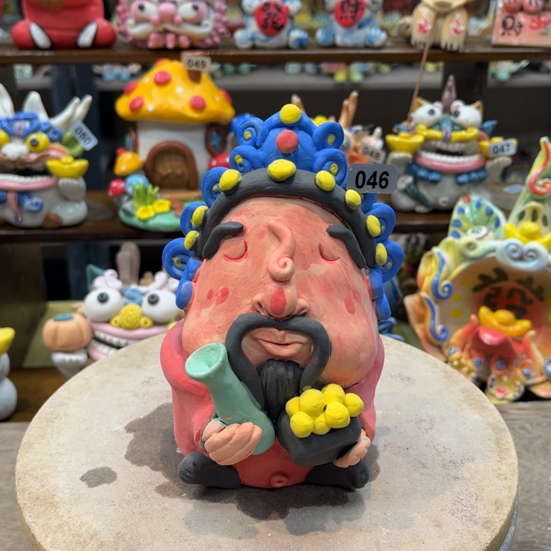 陶瓷纯手工抽象陶瓷摆件046