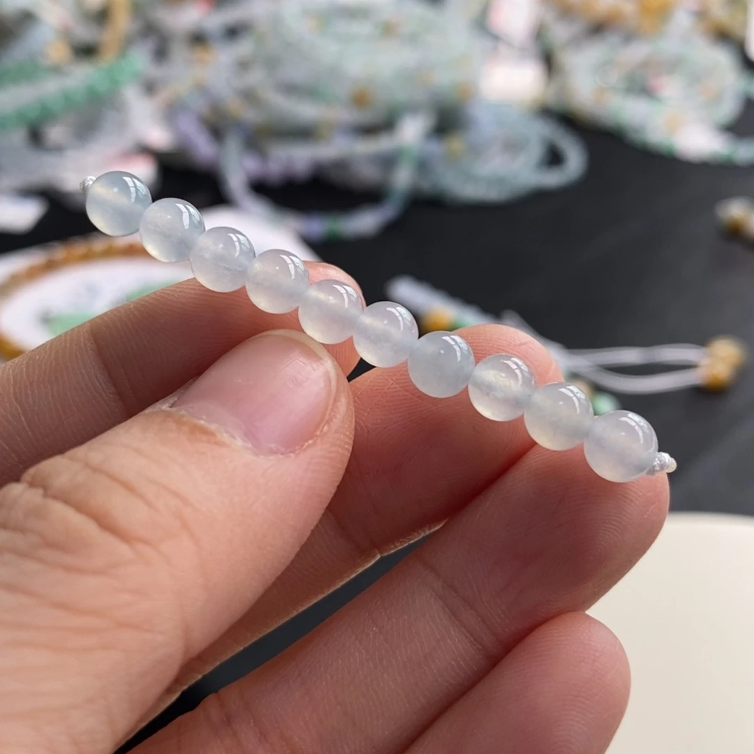 翡翠未镶嵌手链卡5.4