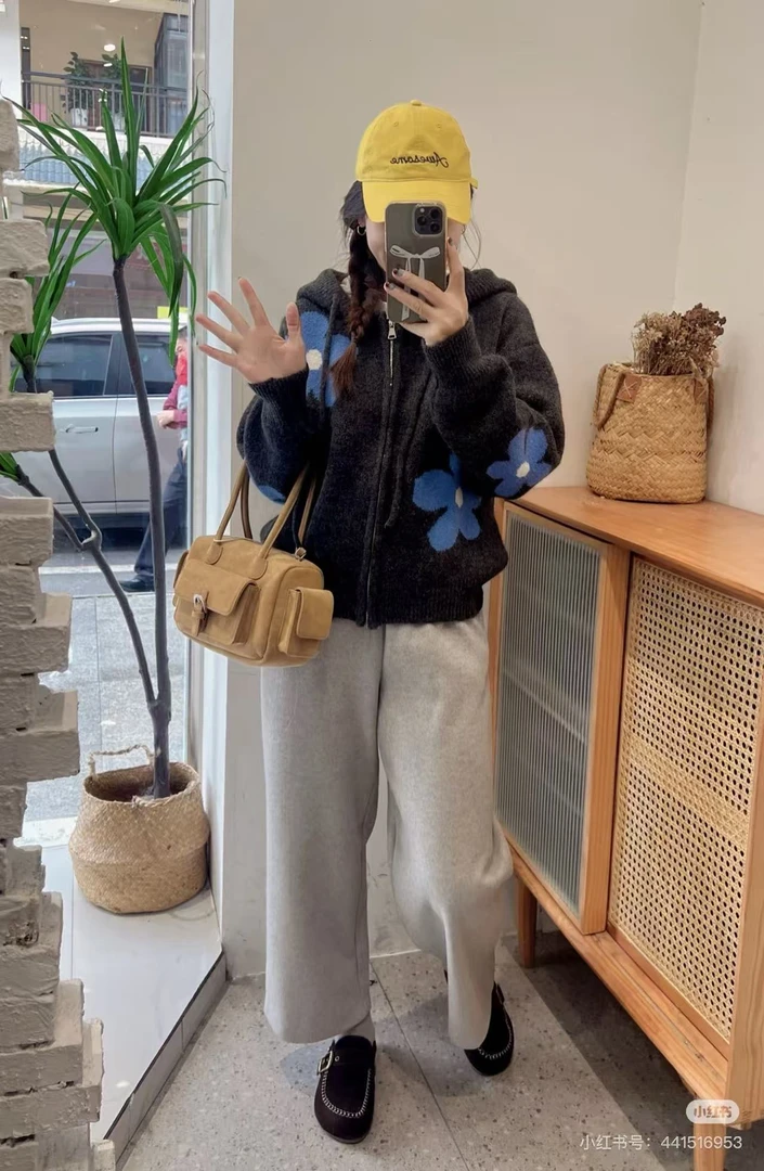 101-199韩系百搭显瘦针织衫软糯毛衣女外套羊毛外套31