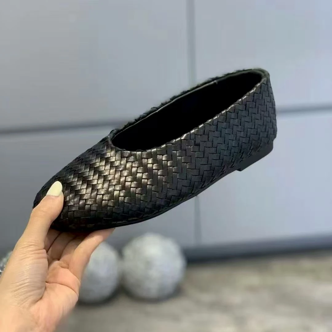 LIAJIGIRL/阿吉女·原创设计一脚蹬玛丽珍#6219平底单鞋包头黑色