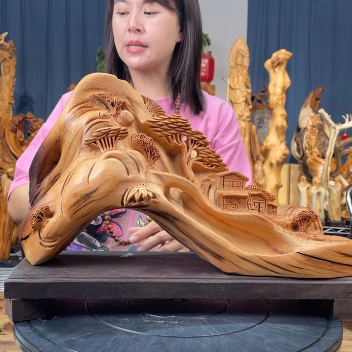 柏木（崖柏）山水倒流香送两盒香