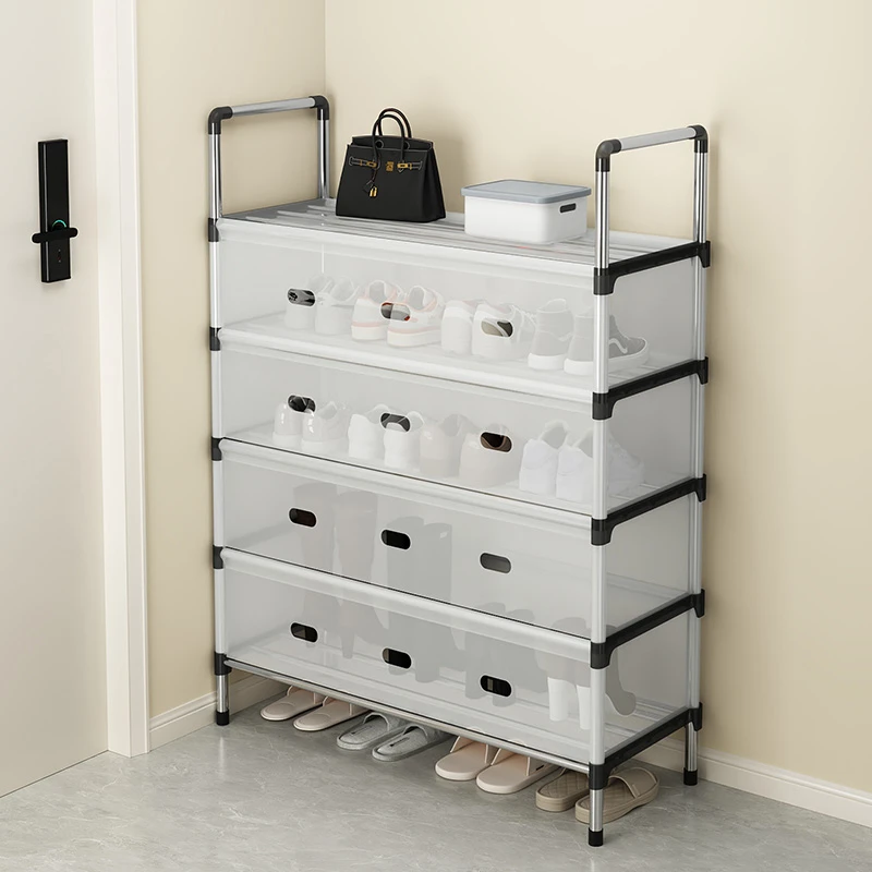 鞋架出租房用多层家用门口简易入户门宿舍鞋架子2025新款防尘鞋柜