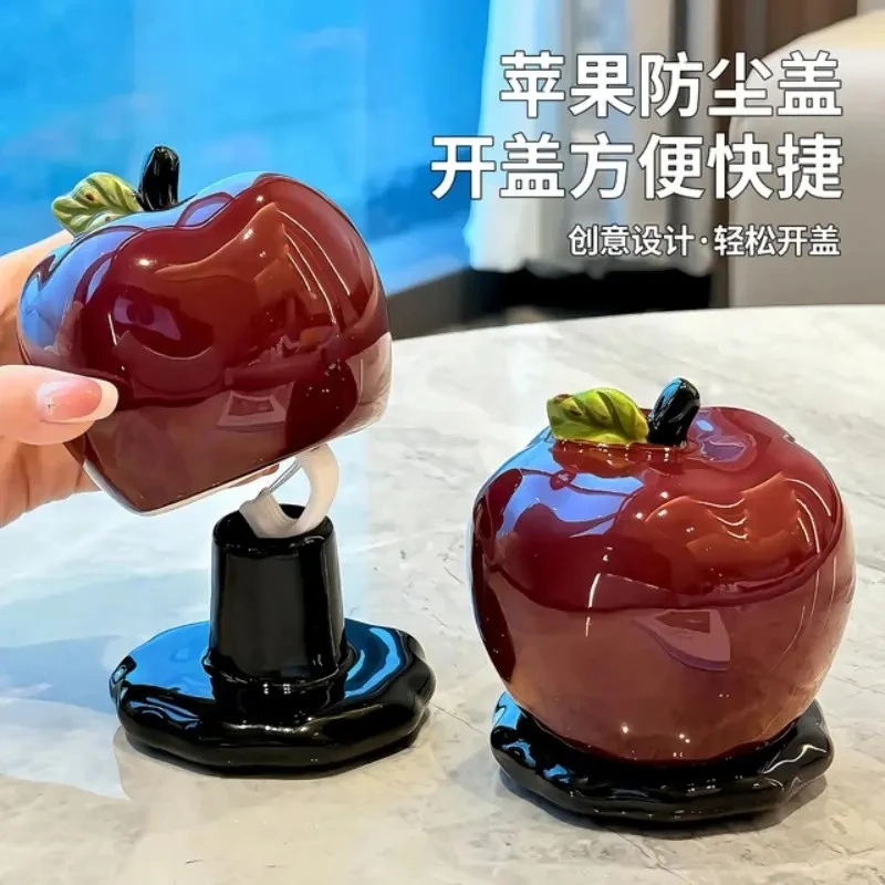 苹果牙签盒轻奢ins高颜值棉签牙线盒2025新款牙签筒桶创意牙签罐