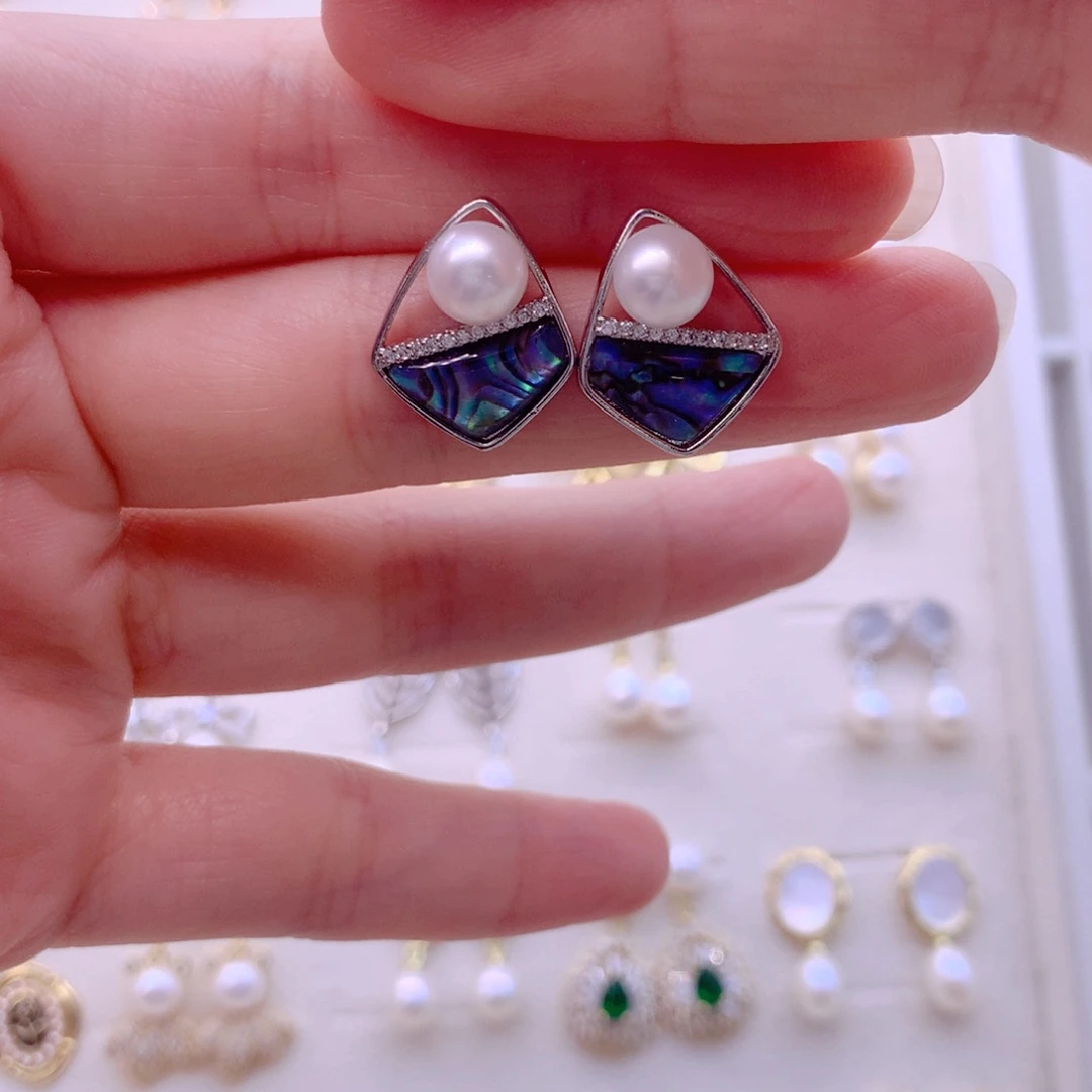 耳饰淡水珍珠合金